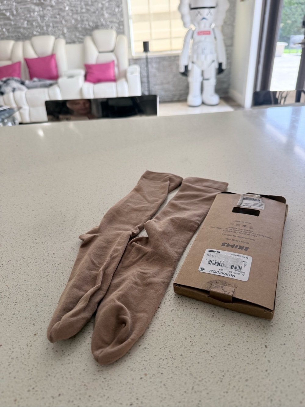 SKIMS Hosiery Crew Sock - Sienna - Picture 2 of 4